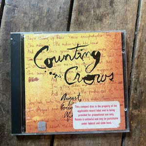 Counting Crows “August and Everything After” -  Original Music CD  - DGC Records - 1993 Retro CD - Compact Disc - Alternative Rock