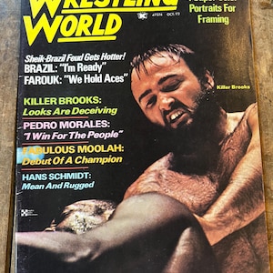 Vintage Wrestling World Magazine - Ausgabe Oktober 1972 - Pre WWF / WWE - Sammler Magazin - Seltener Fund