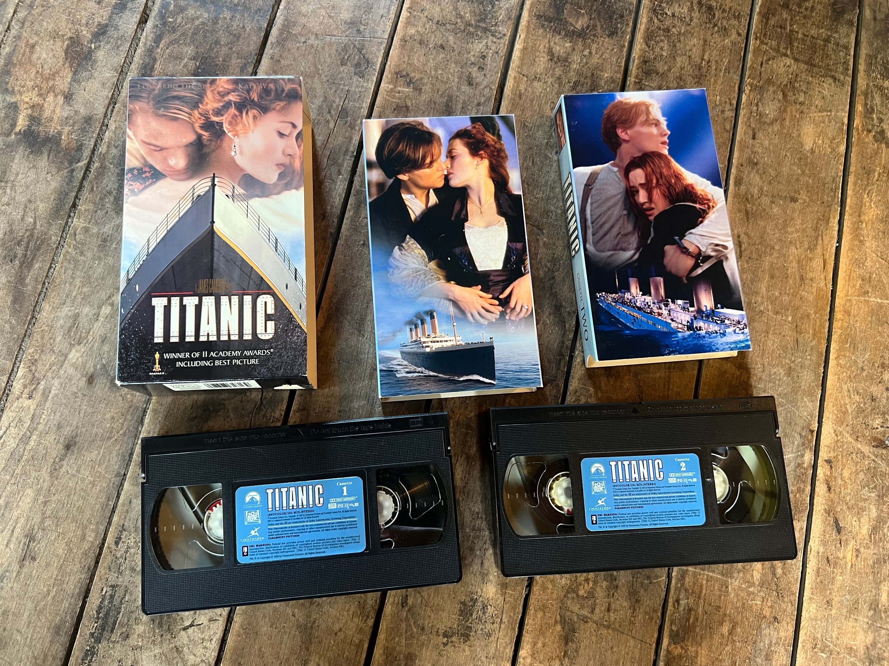 Titanic VHS Movie (1997) - Leonardo Dicaprio & Kate Winslet - Etsy