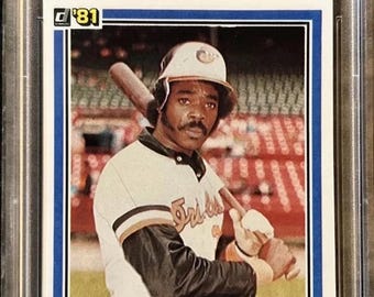 Tarjeta de béisbol de Eddie Murray de Donruss de 1981 - Salón de la Fama de los Orioles (PSA 6)