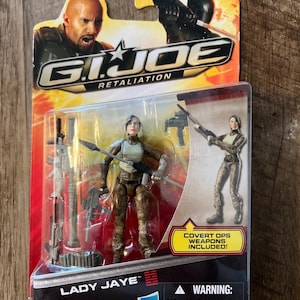 Hasbro - GI JOE Retaliation - Lady Jaye Action Figure & Accessories - MOC - Complete On Card sealed original