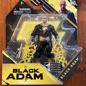 DC COMICS - Black Adam Action Figure Completa su Carta - Spin Master Originale - 1a Edizione da Collezione - Super Eroe da Collezione