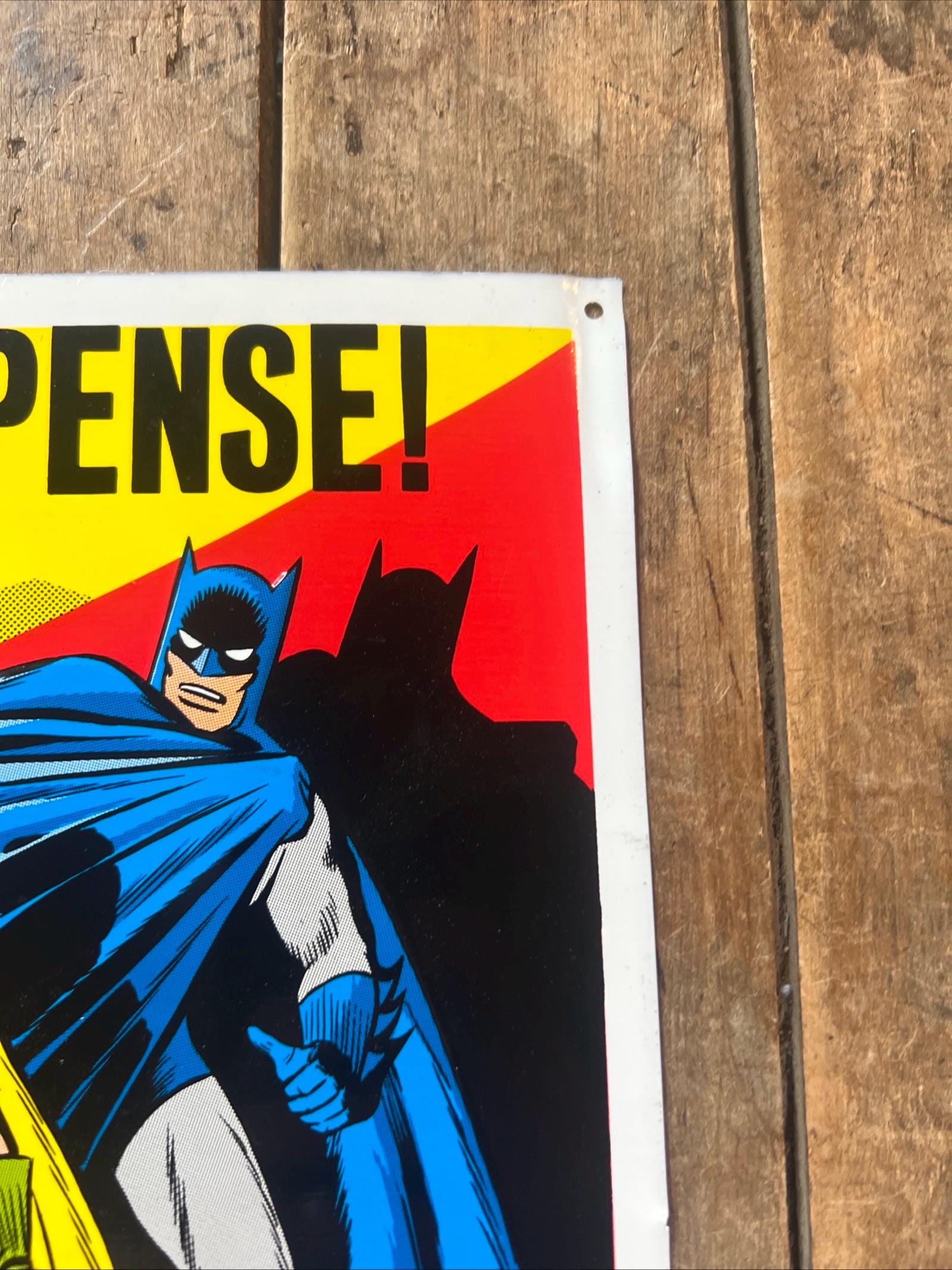 1990 Batman and Robin Embossed Metal Sign – DC Comics Advertising - Etsy