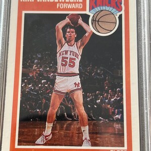 1989 Fleer Basketball Card - Kiki Vandeweghe New York Knicks- Graded PSA MINT 9 image 4