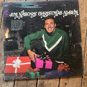 Vintage 1967 Jim Nabors Christmas Album Original LP Record  - Columbia Records  - Retro Vinyl Album - Easy Listening Christmas Record