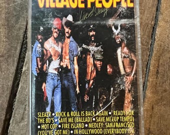 1979 Village People Cassette Tape: Live and Sleazy - Polygram Records