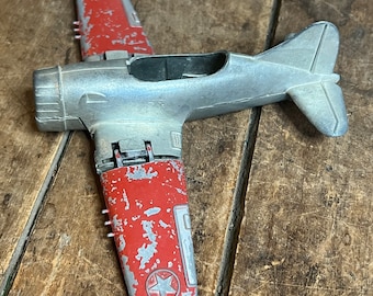 Vintage 1950s HUBLEY Diecast Navy Fighter Airplane: Aircraft