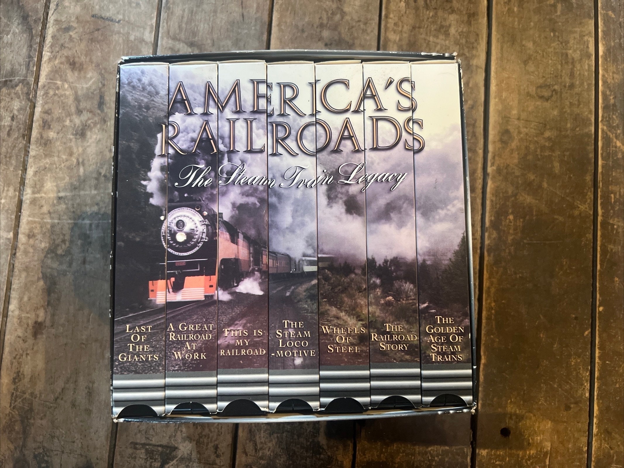 1995 America's Railroad the Steam Train Legacy - Complete VHS