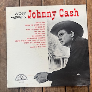 Johnny Cash “Now Here’s Johnny Cash” - Retro Vinyl  - 1961 Original LP Record - Sun Records - Country