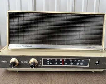 Vintage Modern Retro Radio 1960's Sears Silvertone Transistor Radio Model 8014