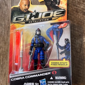 Hasbro - GI JOE Retaliation - Cobra Commander-actiefiguur en accessoires - MOC - compleet op kaart, verzegeld origineel