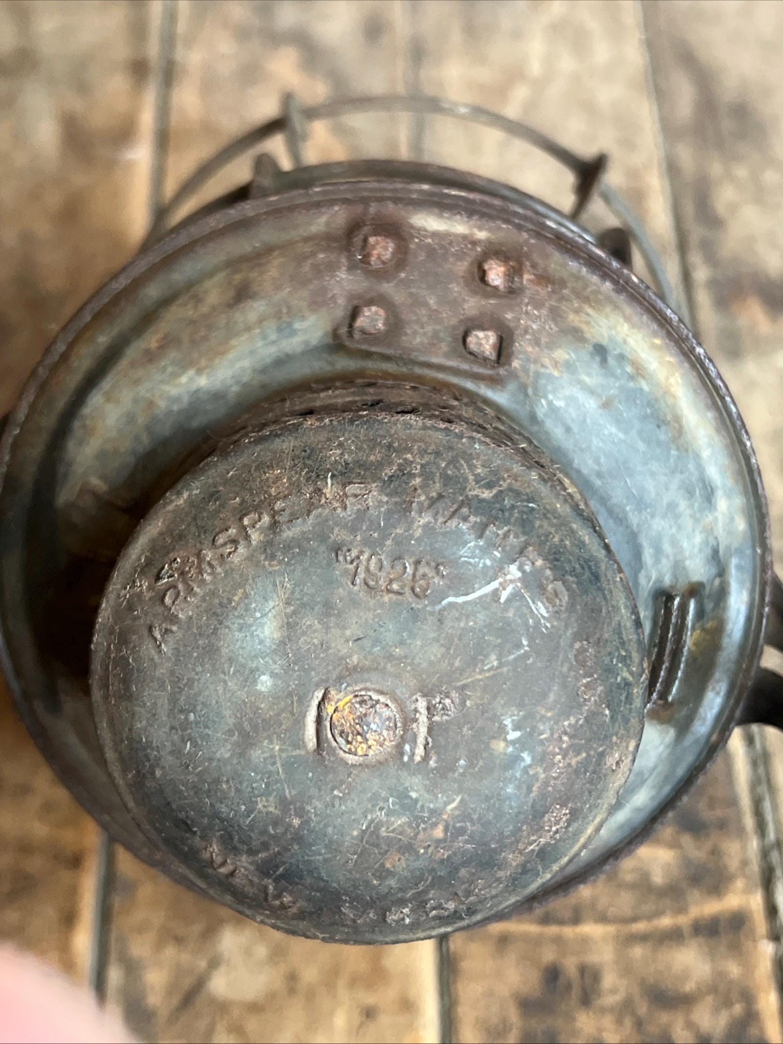 Antique 1925 LIRR Train Lantern: Etched Glass Globe, Made in USA