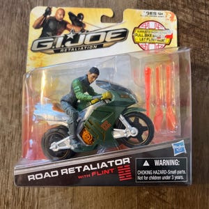 Hasbro - GI JOE Retaliation - Road Retaliator & Flint-actiefiguur - MOC - compleet op kaart, verzegeld origineel