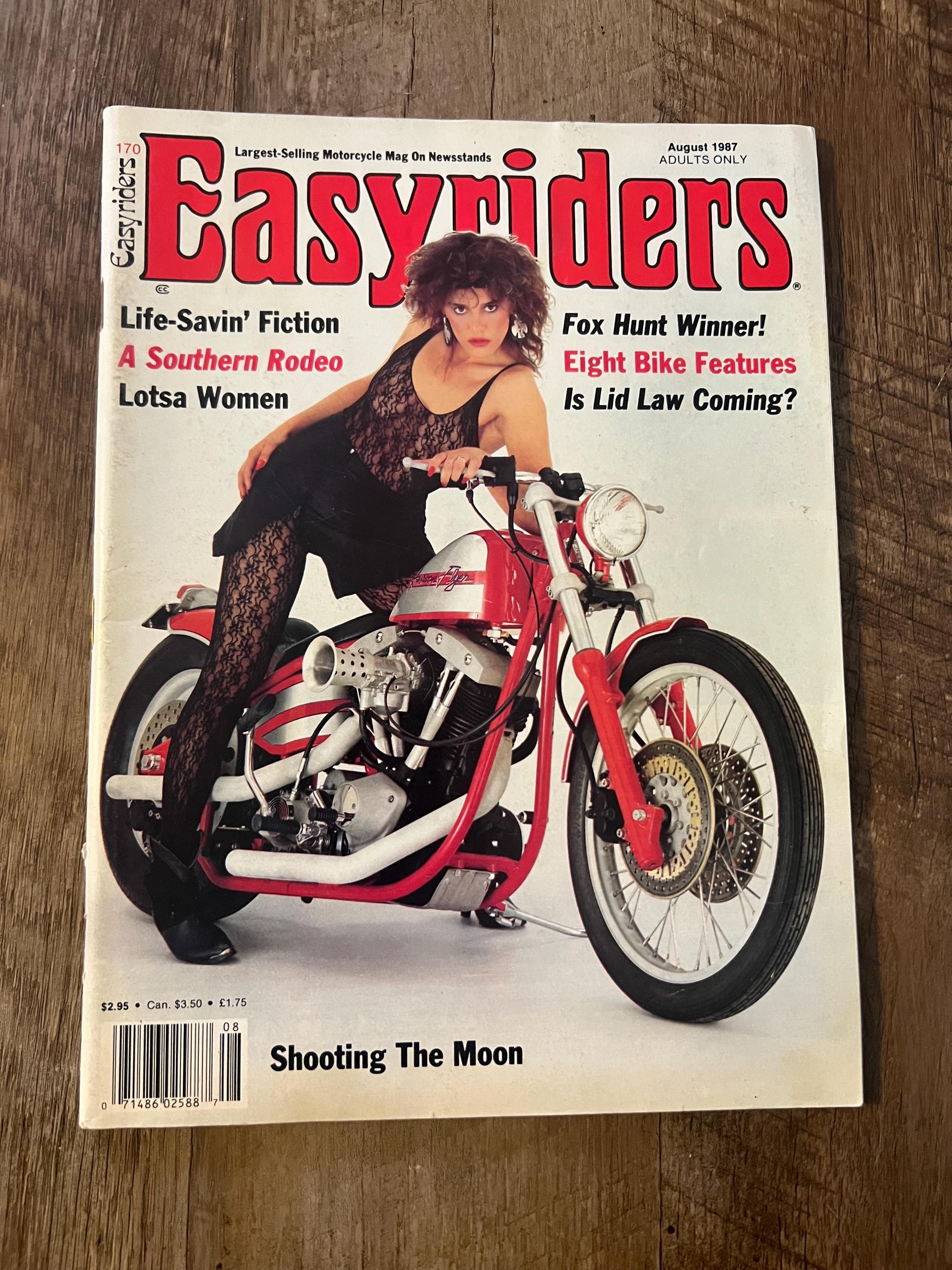 Vintage EASYRIDERS Magazine - August 1987 - Motorcycle Collectible