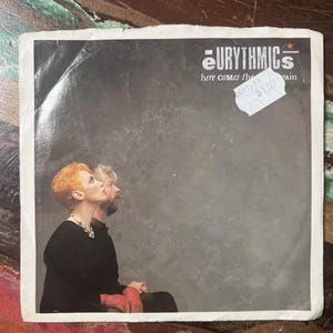 eURYTHMICs - Here Comes The Rain Again - RCA Records - 45 Record & Sleeve (1983) - Vintage Vinyl - Retro