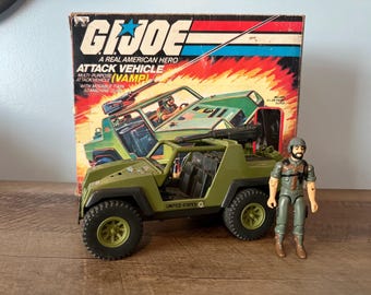 1960's GI JOE Jeep + Trailer 7000 - 12