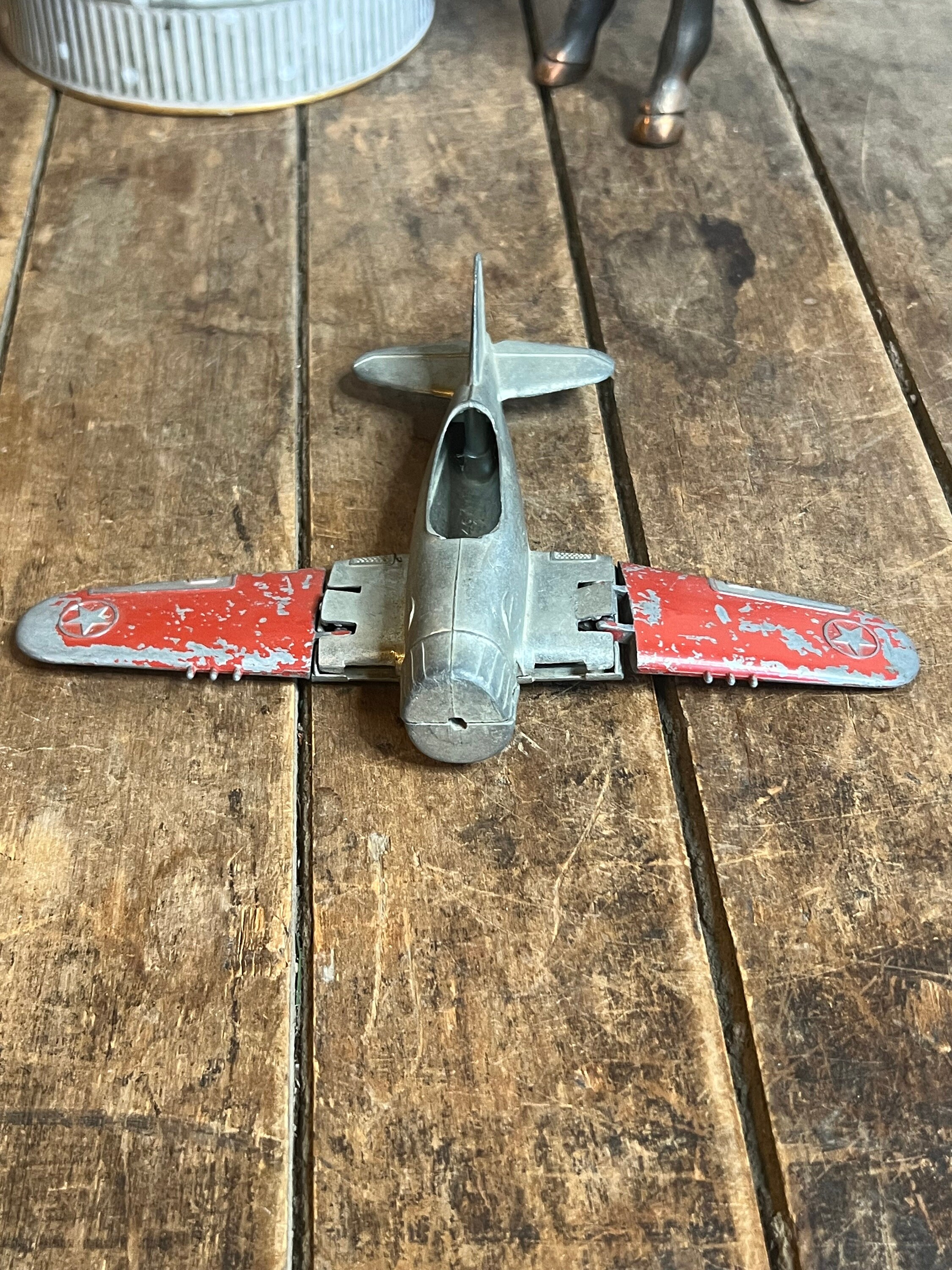 Vintage 1950s HUBLEY Diecast Navy Fighter Airplane: Aircraft