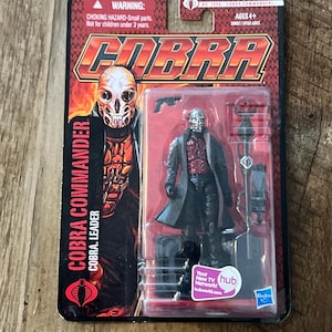 Hasbro - GI JOE Pursuit Of Cobra - Cobra Commander-actiefiguur en accessoires - MOC - compleet op kaart, verzegeld origineel