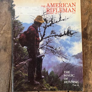 Vintage 1976 American Rifleman Magazine - September Edition- Retro Advertising - Men’s Outdoor Magazine