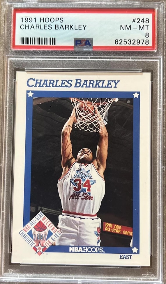 Vintage 1991 NBA Hoops Charles Barkley All-star Card PSA