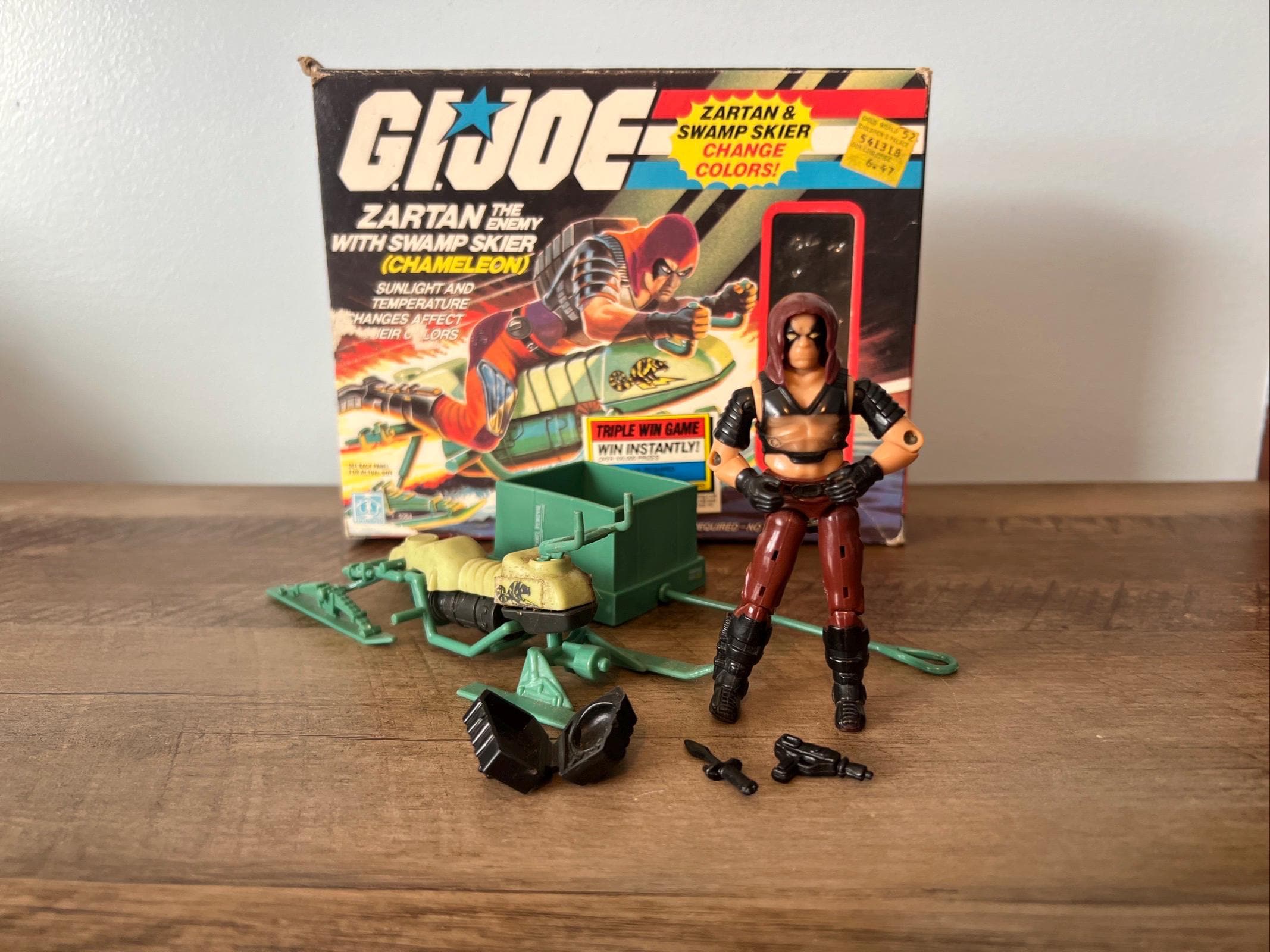 Vintage 1984 GI JOE Zartan Swamp Skier Action Figure With Box - Etsy