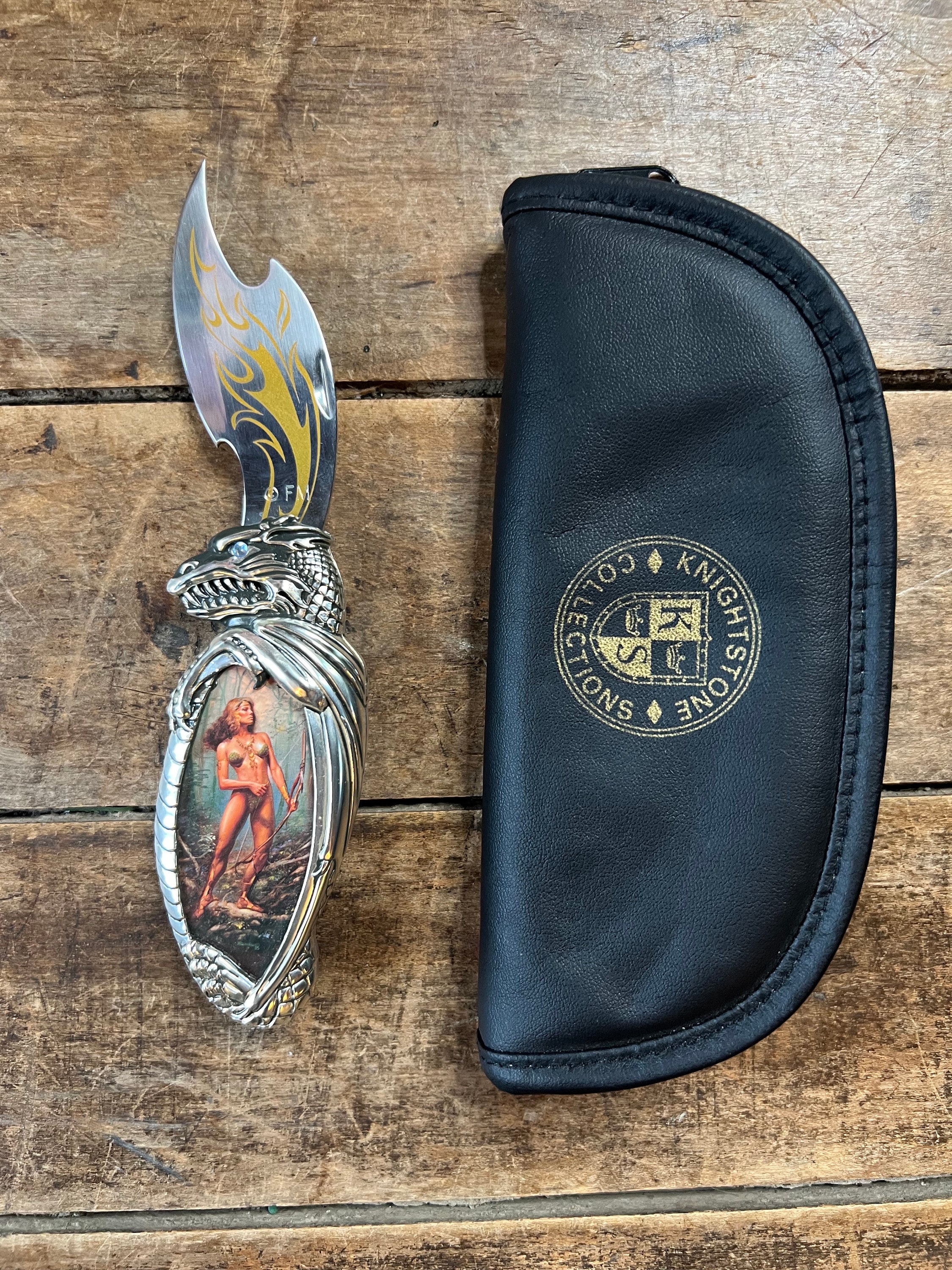 Vintage 1990s Boris Vallejo Fantasy Collector Knife: Enchantress
