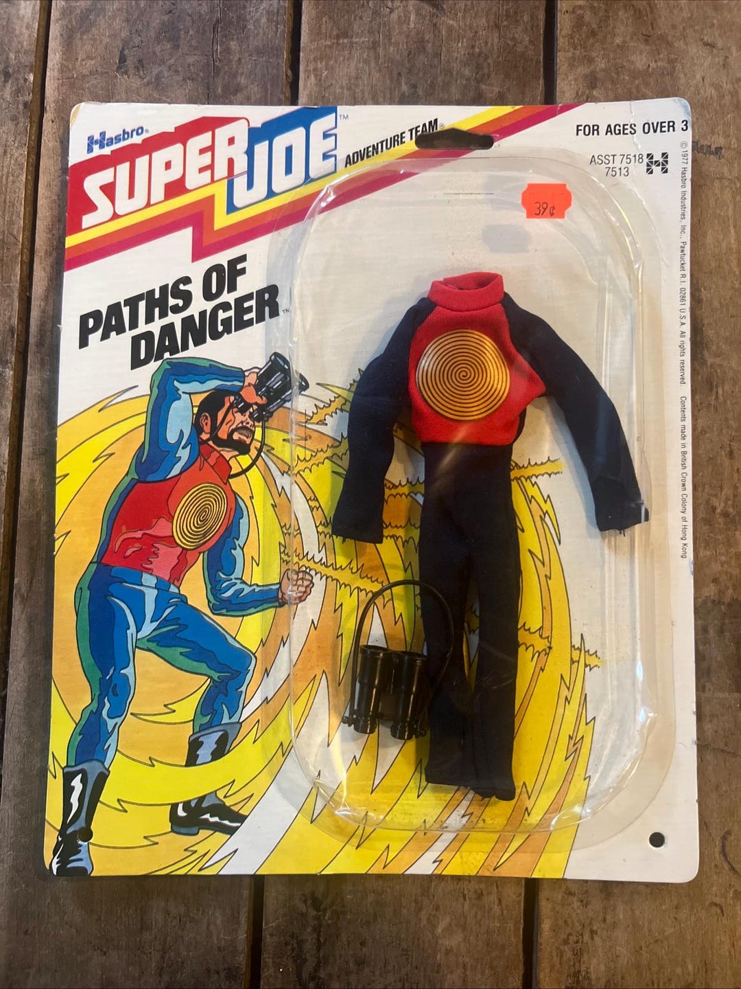 Vintage 1977 GI JOE SUPERJOE Paths of Danger #7513 - Sealed on