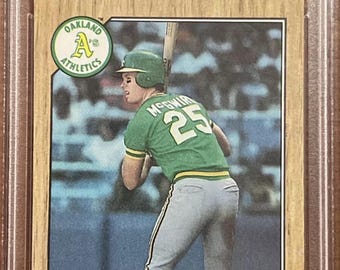1987 Topps マーク・マグワイア ルーキーカード - オークランド・アスレチックス - PSA 7 グレード