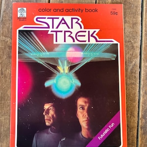 1979 Marrigold Press - STAR TREK - Color And Activity Book No. 1308 Futuristic Fun