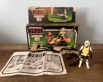 1983年 ケナー スターウォーズ スピーダーバイク ストームトルーパー付き & 箱付き