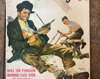 Revista Liberty de 1937 - Edición de mayo - Portada de 5 centavos - Publicidad y artículos poco comunes