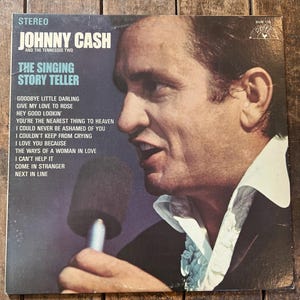 Johnny Cash and The Tennessee Two “The Singing Story Teller” - Retro Vinyl  - Original LP Record - Sun Records - Country