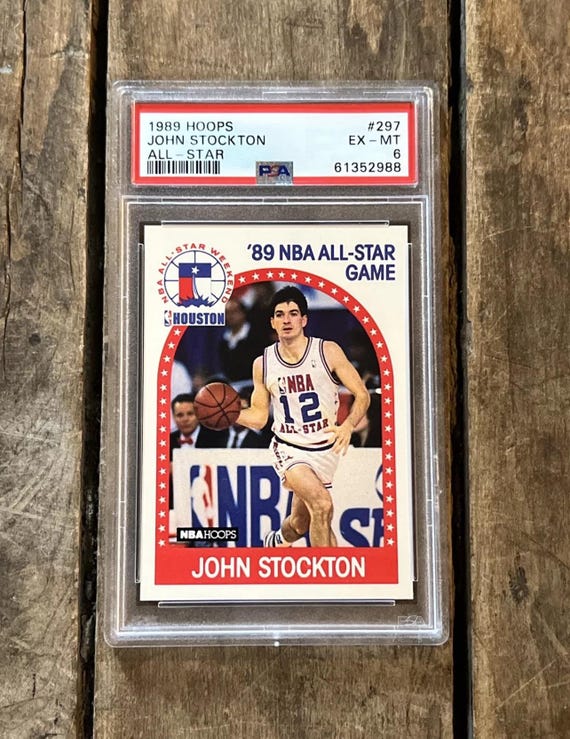 1989 NBA Hoops John Stockton All-star Card - PSA 6 Graded - Etsy 1989 NBA Hoops John Stockton All-star Card - PSA 6 Graded - Etsy
