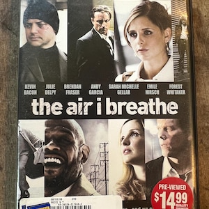 The Air I Breathe- Thriller / Action - DVD movie Starring Kevin Bacon & Sarah Michelle Gellar