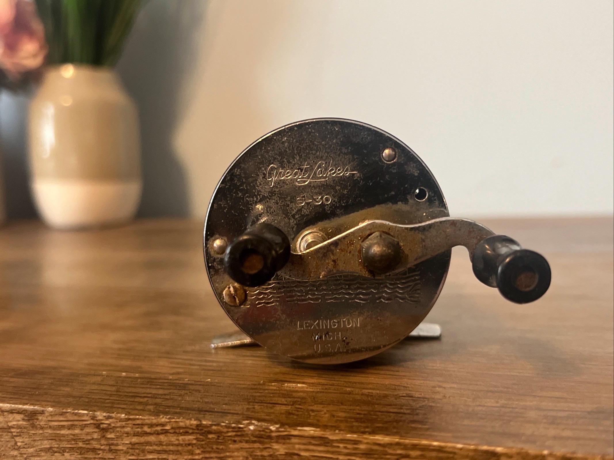 vintage great lakes s-30 old reel USA バス リール グレートレイクス shakespeare pflueger south bend zebco jchiggins heddon Great Lakes - Fishing Reel, No. S-30 | eBay UK