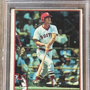Carta da baseball Topps del 1976 - Carl Yastrzemski - PSA 3 - Boston Red Sox - Major League Baseball HOF 1989 - Made in USA - Duryea Pennsylvania