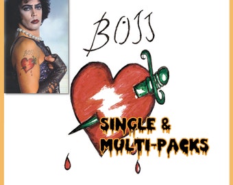 Frank N Furter BOSS Temporary Tattoo (Single & Multi-Packs)