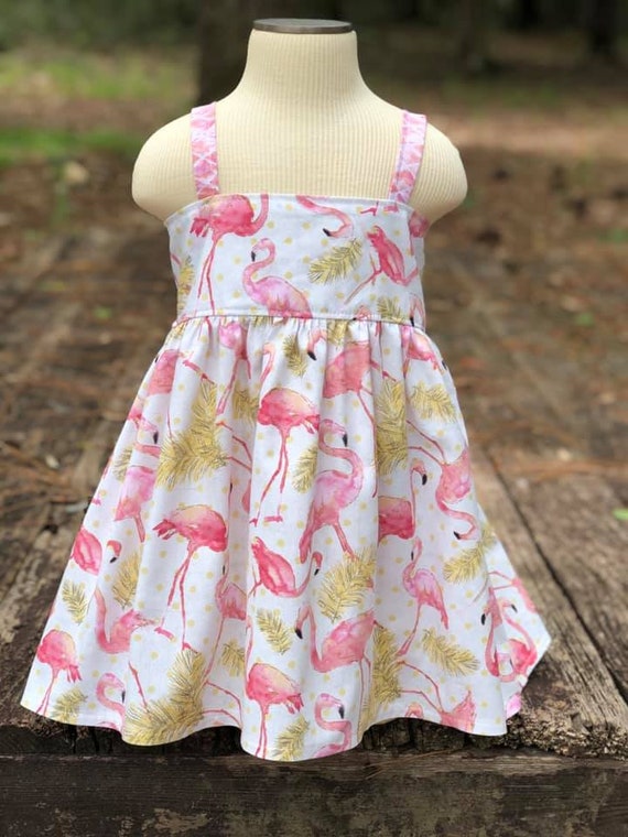 flamingo sun dress