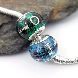 Cuenta de pelo de caballo o mascota hecha a mano para pulsera Pandora