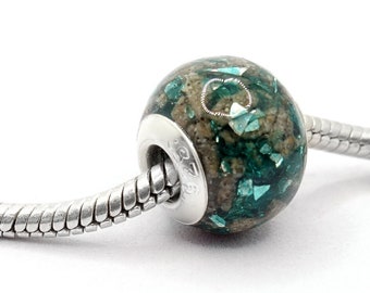 Pet ashes European-style (Pandora) charm bracelet bead