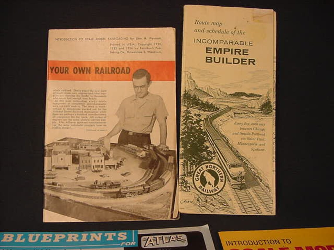 Scale Model Railroad Magazines Pamphlets Vintage Old Etsy