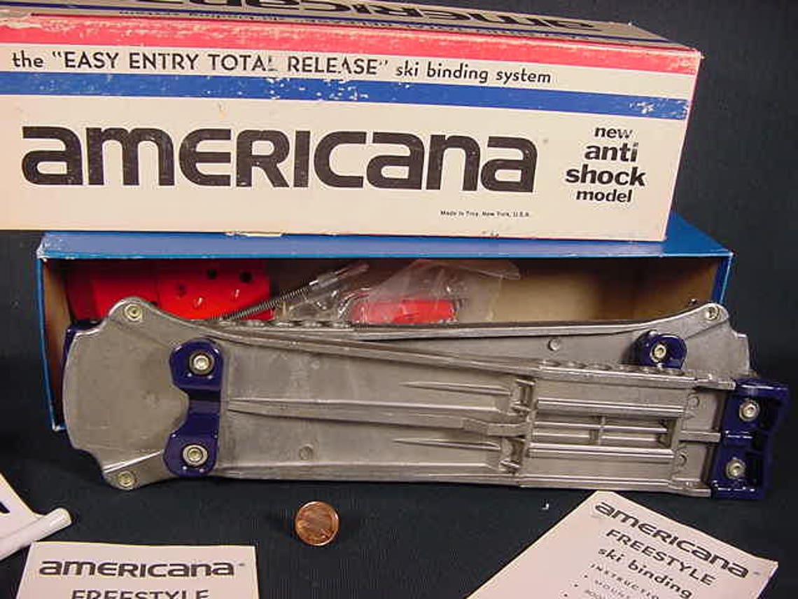 Ski Bindings Vintage Old Collectible Americana Freestyle Etsy