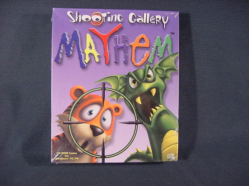 Mayhem CD Rom Game Shooting Gallery Windows 95/98 NIB Etsy