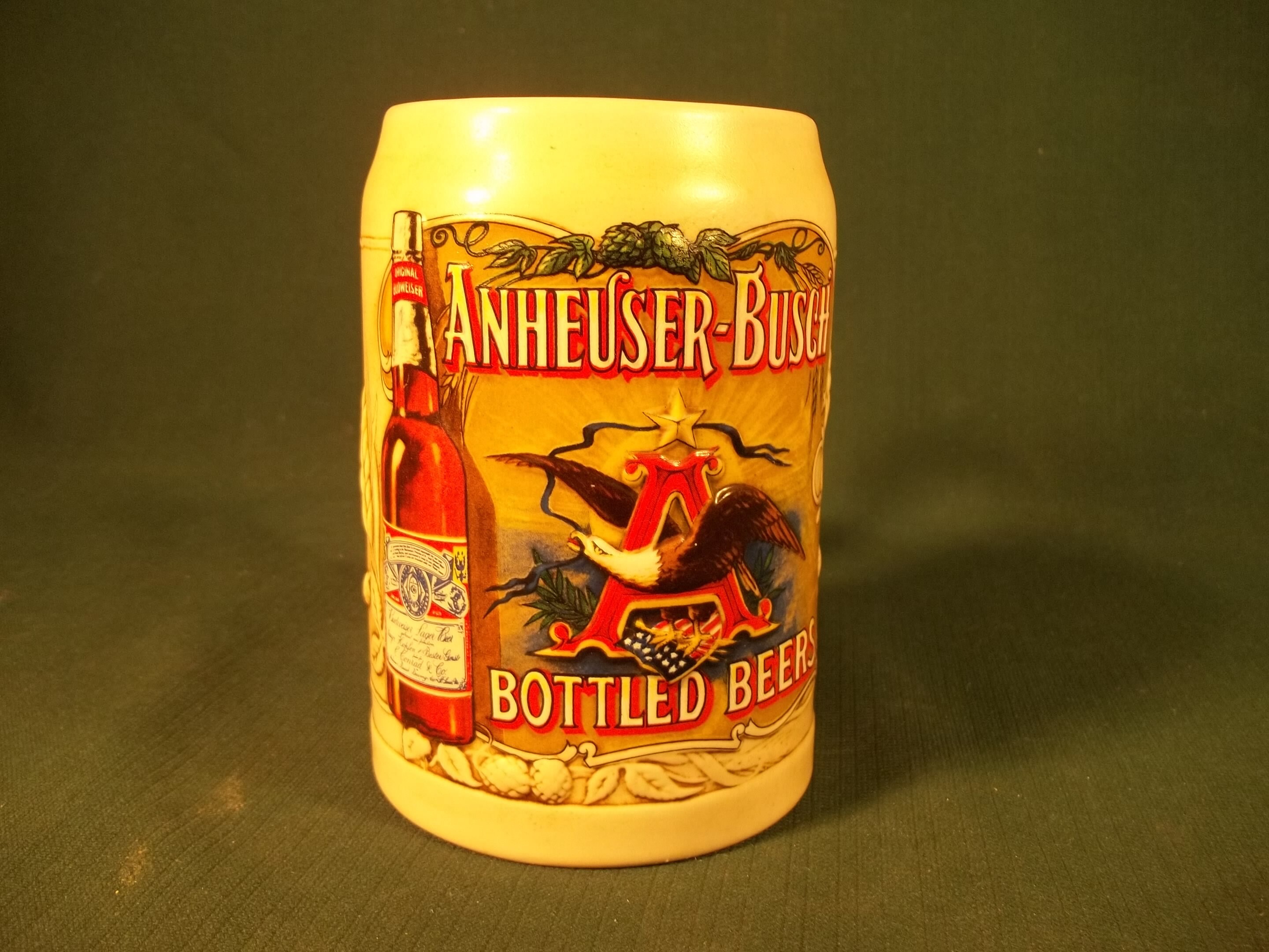 Bottled Beer 1991 Budweiser Beer Stein Mug Anheuser Etsy Nederland