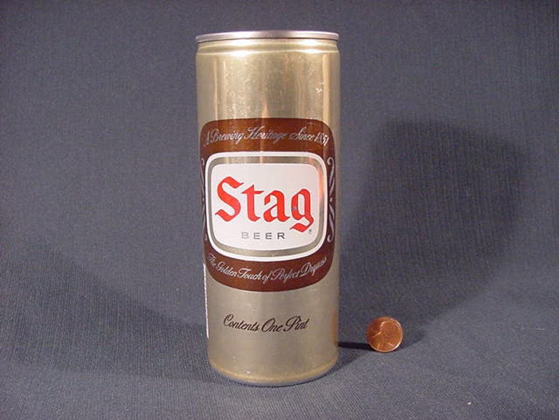 Stag Beer Can Pull Tab Vintage Old Collectible Etsy