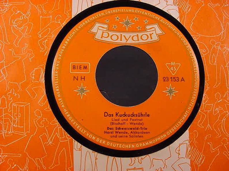 German Records Vintage Old Collectible Vinyl 45 rpm Etsy