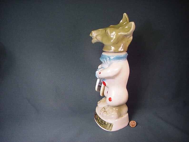 Democratic Donkey Election Party Vintage Old Collectible Jim Beam Decanter