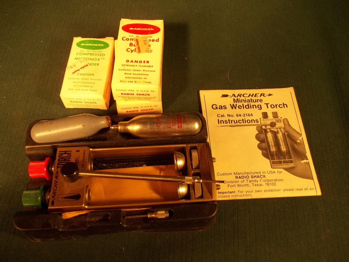 Archer Miniature Gas Welding Torch Radio Shack with Etsy