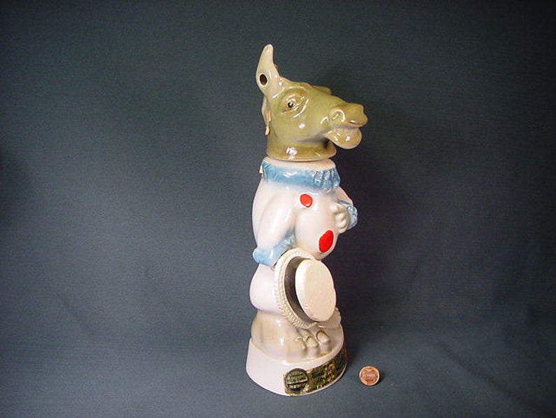 Democratic Donkey Election Party Vintage Old Collectible Jim Beam Decanter