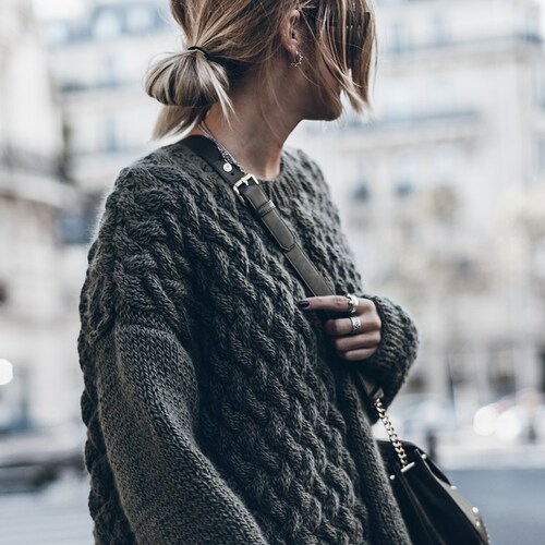 Chunky Merino Wool Sweater Oversized Women Jumper Loose Knit - Etsy